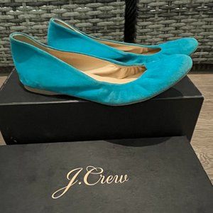 J. Crew Cece Sude Ballet Flats